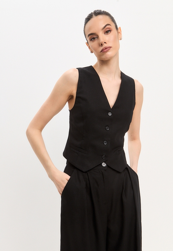 Жилет из льна